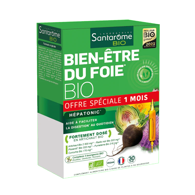 Santarome Bio Bien-Être du Foie 30 ampoules