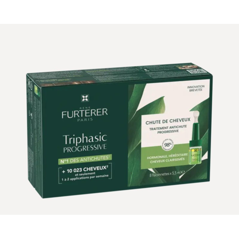 René Furterer Triphasic Progressive Sérum antichute 8 flacons de 5,5 ml