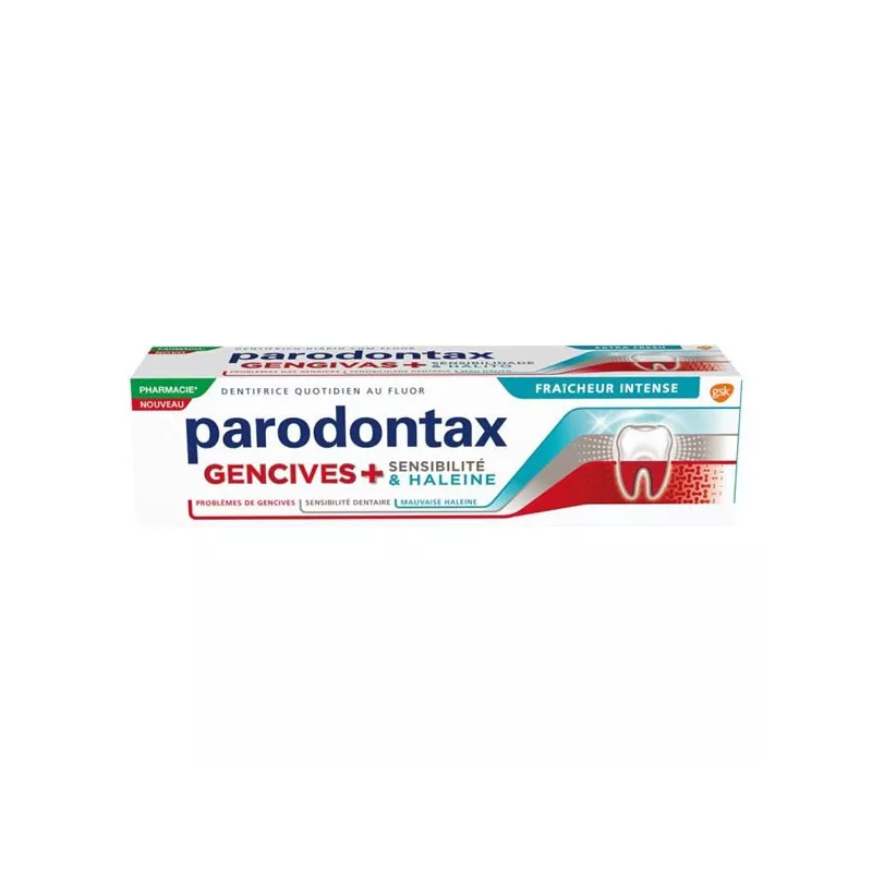 Parodontax Dentifrice Gencives + Sensibilité & Haleine Fraîcheur Intense 75ml