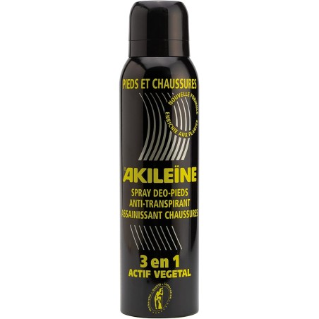 Akileïne Déodorant et Anti-Transpirant Pieds en Spray 150ml