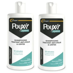 Pouxit Shampoing Anti-Poux et Lentes Lot de 2x 200ml