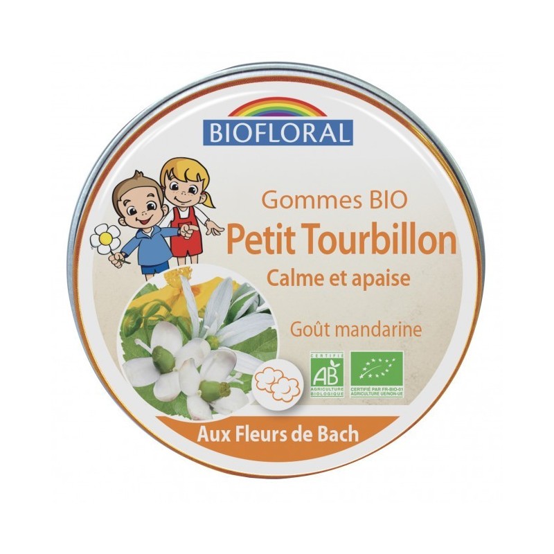 Biofloral Enfant Gommes Bio Petit Tourbillon calme et apaise 45 gr 