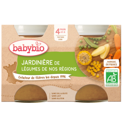 Babybio Jardinière de Légumes 2x130g