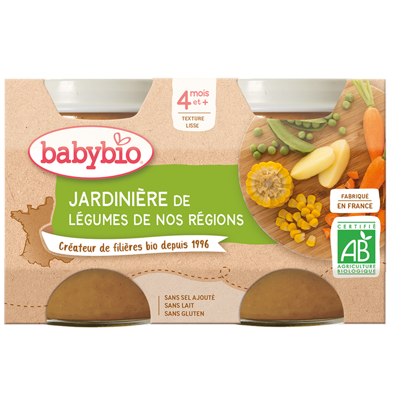 Babybio Jardinière de Légumes 2x130g