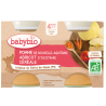 Babybio Petits Pots Pomme, Abricot et Céréales 2x130g
