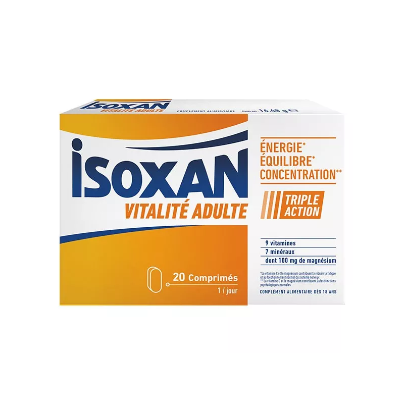 Isoxan Vitalité Adulte 20 comprimés