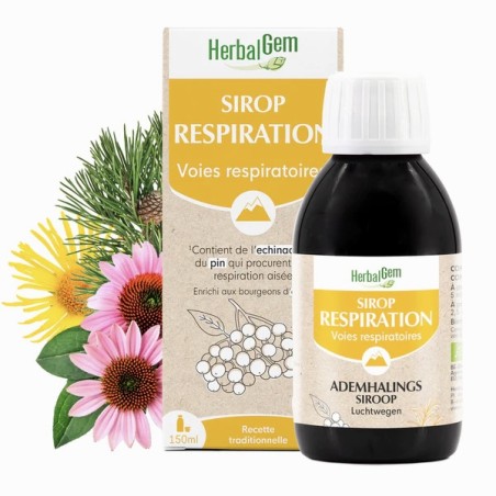 HerbalGem Sirop respiration Bio 150 ml