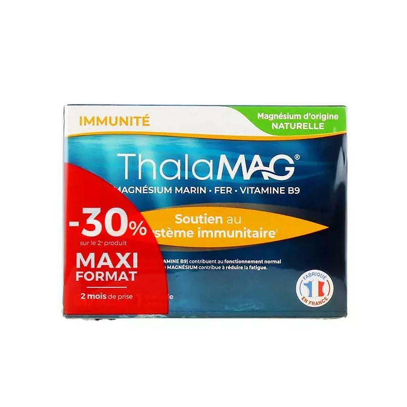 ThalaMAG Magnésium Marin Forme Physique & Mentale Lot de 2 x 60 gélules