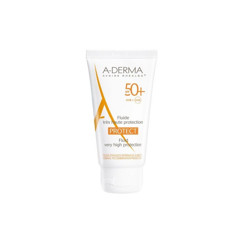 A-Derma Protect Fluide solaire visage invisible SPF50+ 40ml