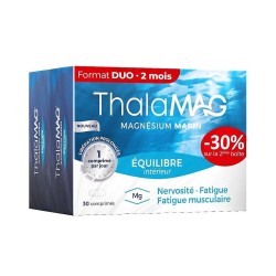 ThalaMAG Magnésium Marin Equilibre Intérieur lot de 2x30 comprimés 
