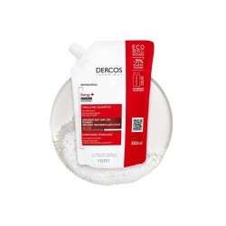 Vichy Dercos Energy+ Shampooing énergisant anti-chute Eco-Recharge 500 ml