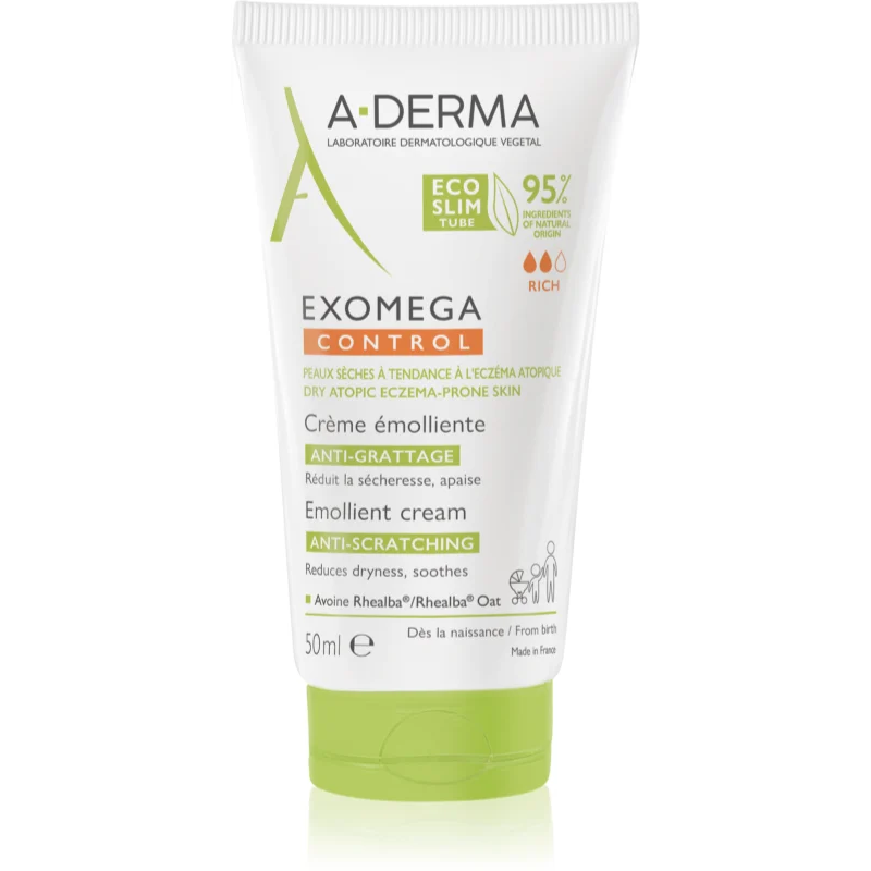A-Derma Exomega Control Crème Emolliente Anti Démangeaisons 50ml
