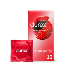 Durex Sexy Fraise Boite 12 préservatifs