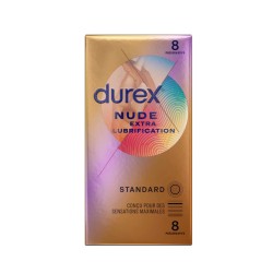 Durex Nude Extra Lubrification Boite 8 préservatifs