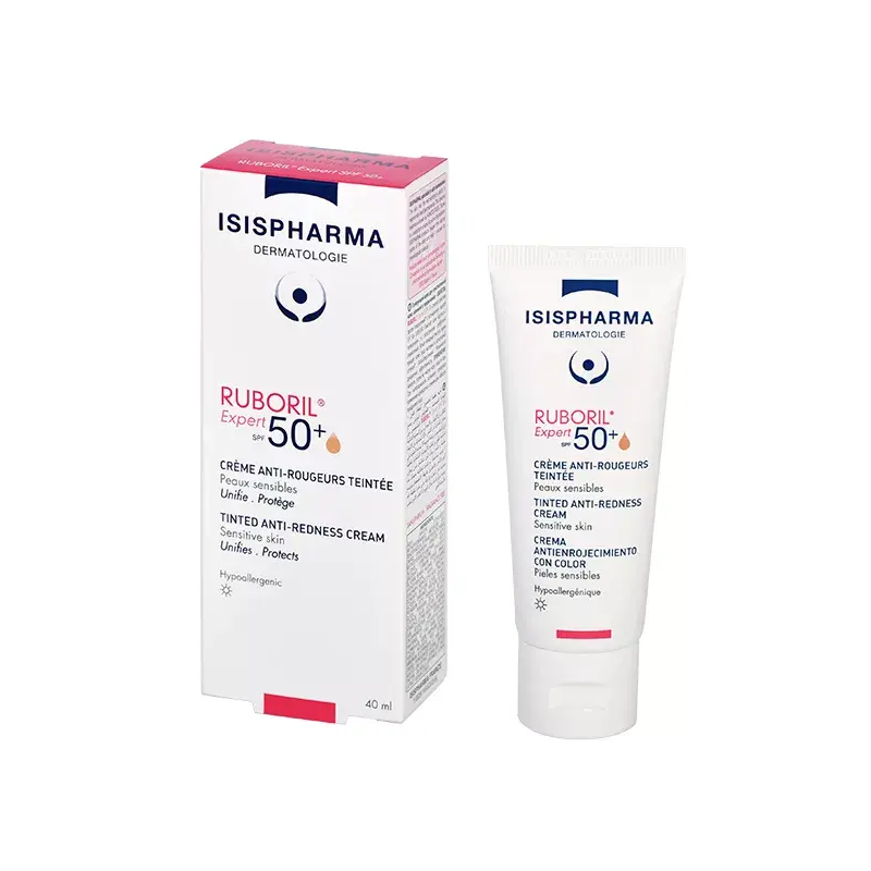 Isispharma Ruboril Expert SPF50+ Crème anti rougeurs teintée 40ml