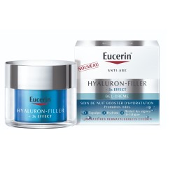 Eucerin Hyaluron-Filler + 3x Effect Soin de Nuit booster d'hydratation 50 ml 