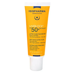 Isispharma Uveblock SPF50+ Dry Touch Fluide Solaire Visage Toucher Sec Teinte Invisible 40ml