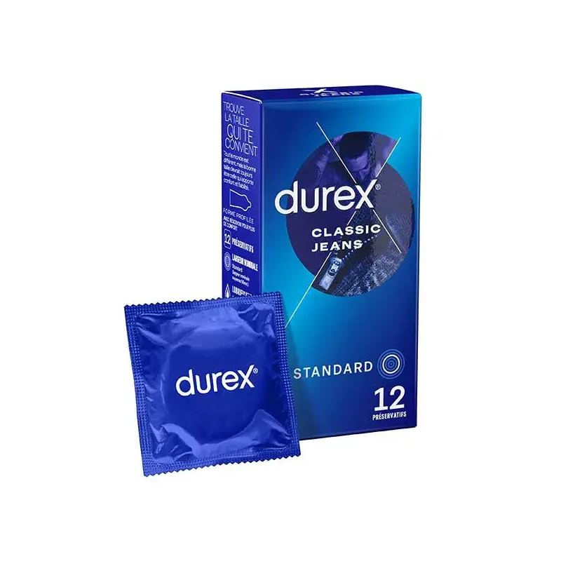 Durex Classic Jeans Boite 12 préservatifs
