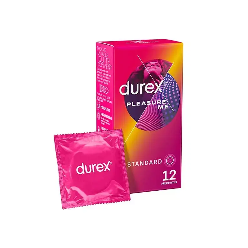Durex Pleasure Me Boite 12 préservatifs