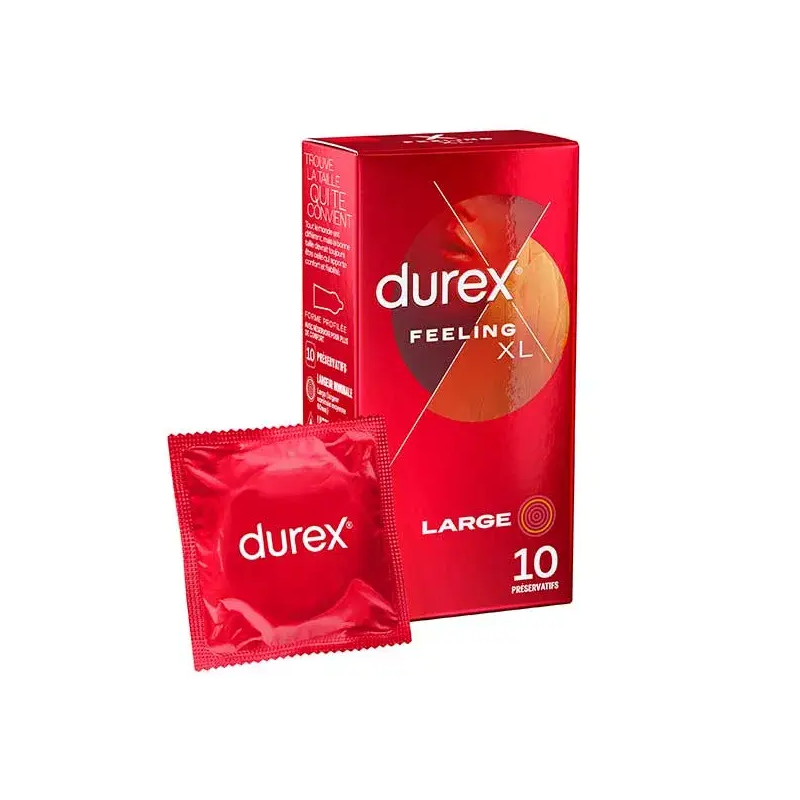 Durex Feeling XL Boite 10 préservatifs
