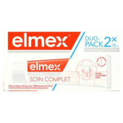 Elmex Dentifrice Soin Complet Anti-Caries Plus Lot de 2 x 75ml