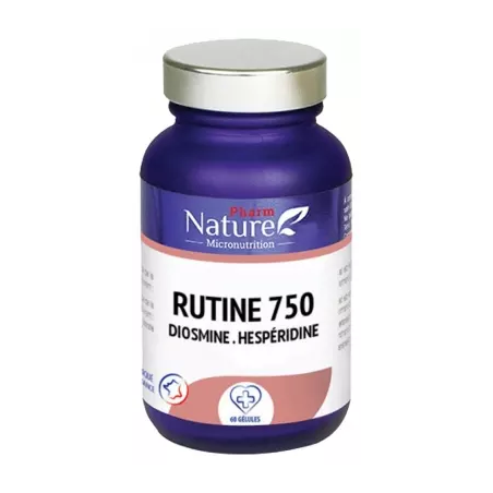 Pharm Nature Rutine 750 Diosmine Hespéridine 60 gélules
