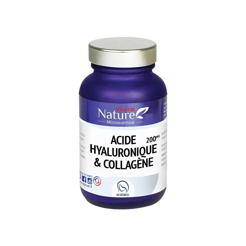 Pharm Nature Acide Hyaluronique et Collagène 60 gélules