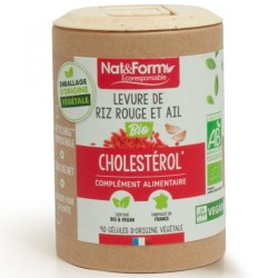 Nat&Form Ecoresponsable Levure de riz rouge et Ail Bio 200 gélules 
