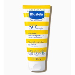 Mustela Lait Solaire Très Haute Protection SPF50+ Tube 100 ml