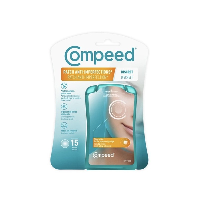 Compeed 15 Patchs anti-imperfections discret 