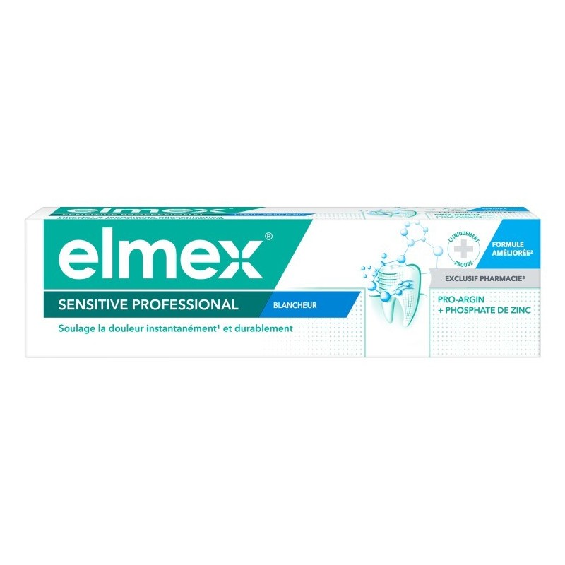 Elmex Dentifrice Sensitive Professional Blancheur 2x75 ml 